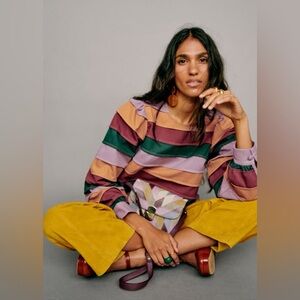 SEZANE Melissa blouse in paradise stripes size 34 / 2